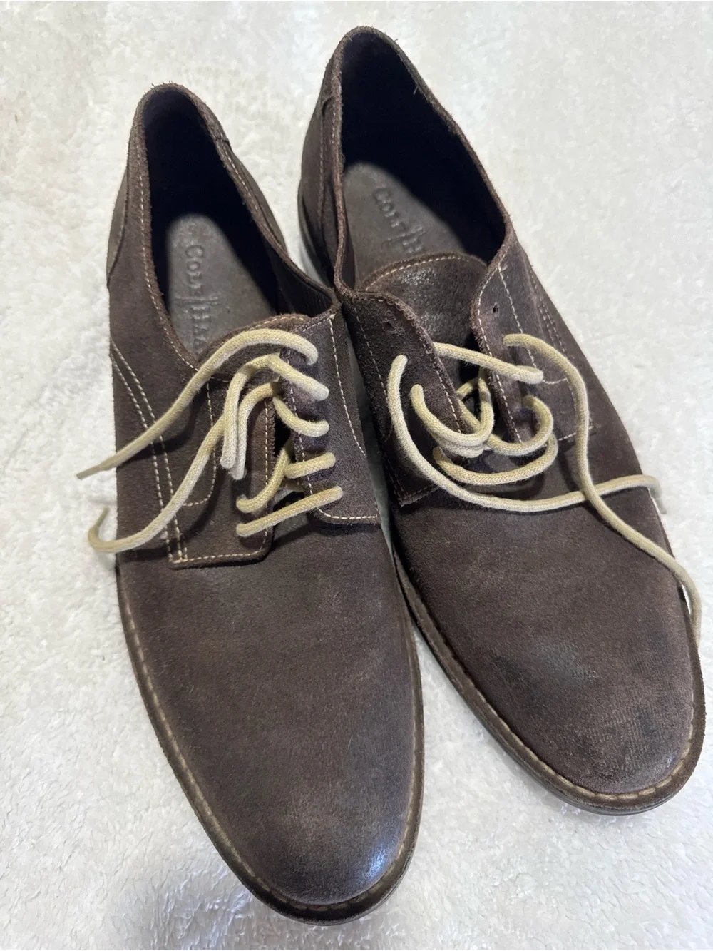 Cole Haan Brown Suede Oxford Shoes